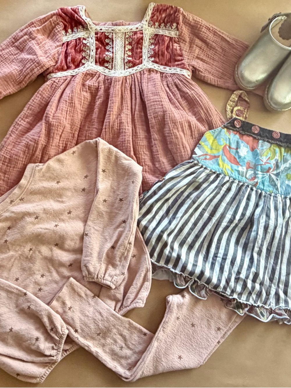Boutique Girls Bundle Size 6-8 Louise Misha, Rylee & Cru, Matilda Jane and Clogs